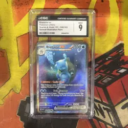 Pokemon TCG Blastoise ex Scarlet & Violet-151 200/165 Holo CGC 9 - Image 1