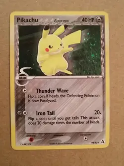 Pikachu (Delta Species) 93/92 - Pokemon Legend Maker Secret Rare 2006 MP Swirl - Image 1