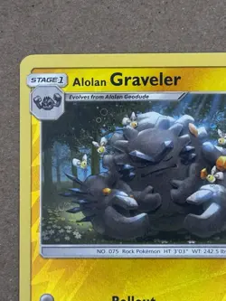 Alolan Graveler 26/181 Pokemon TCG Reverse Holo Sun & Moon NM - Image 3