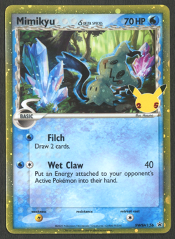 Pokemon TCG: Mimikyu (Delta Species) SWSH36 Celebrations 25th Promo Holo - Image 1