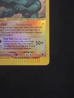 Pokemon TCG Machamp Reverse Holo Rare Card 16/165 Expedition Base Set - Image 5