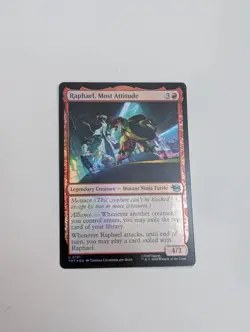 MTG - Raphael, Most Attitude (Foil)- Teenage Mutant Ninja Turtles NM/M Condition - Image 1
