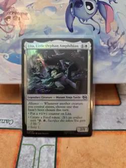 NM Foil Lita, Little Orphan Amphibian, MTG, TMNT, Magic the Gathering, 19 - Image 1