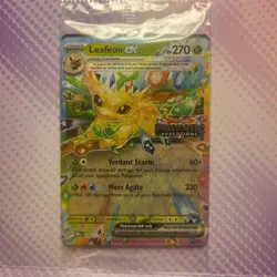 Pokemon Prismatic Evolutions Leafeon ex 006/131 Surprise Box Stamped Sealed - Image 1