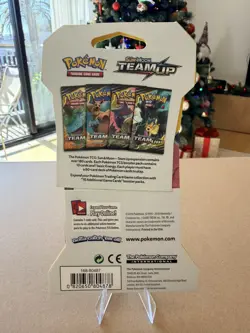 {UK} Sun & Moon Team Up Sleeved Blister Booster Pack Gengar Mimikyu Pokemon TCG - Image 2