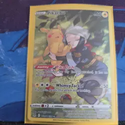 Pokemon Pikachu Full Art Rare Holo Lost Origin Trainer Gallery TG05/TG30 2022 - Image 2