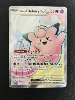 Lillie's Clefairy ex ⭐ 173/159 Holo Ultra Rare Journey Together 2025 Pokemon NM - Image 1