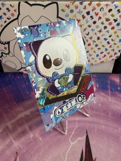 Oshawott PM-QR NO. 015 Non-TCG Pokemon Eif Origin 3.0 - Image 2