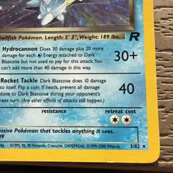 Rare Pokemon TCG Dark Blastoise 3/82 Team Rocket Holo - Image 3