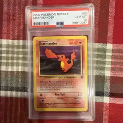 2000 Pokemon Rocket #50 Charmander PSA 10 - Image 1