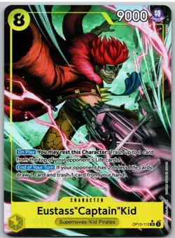 Eustass"Captain"Kid (112) (Parallel) OP10-112 Royal Blood One Piece NM - Image 1