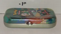 Pokemon 2021 TCG Trading Card Game Celebrations Rowlet Litten Popplio Tin EMPTY - Image 3