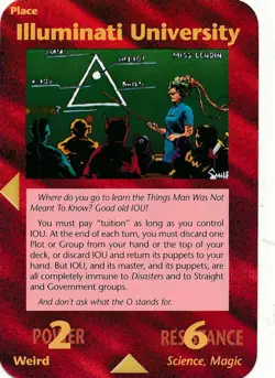 Illuminati University Card INWO New World Order Assassins Game 55/122 LP - Image 1