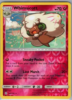 Whimsicott 148/236 Reverse Holo SM - Cosmic Eclipse - Pokemon Card - NM - Image 1