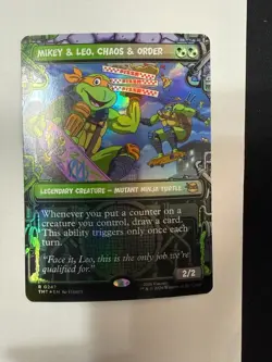 Mikey & Leo, Chaos & Order (Showcase FOIL) MTG: Teenage Mutant TMNT - SHIPS NOW! - Image 1