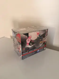 Pokemon TCG Scarlet & Violet—black bolt and white flare tins display sealed - Image 2