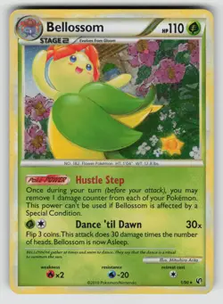 Bellossom 1/90 Holo Rare HGSS Undaunted Pokemon Holo MP - Image 1