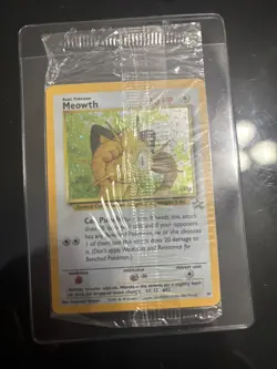Pokemon TCG Meowth Holo Wotc Black Star Promo #10 Gameboy Factory Sealed - Image 1