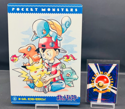 (MP) Pokemon Jumbo Carddass Sealdass No6 Ken Sugimori 1996 Pikachu Blastoise - Image 3
