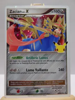Carte Pokemon " Zacian Niveau X " PROMO - SWSH135 - Celebrations 25 Ans - FR - Image 3
