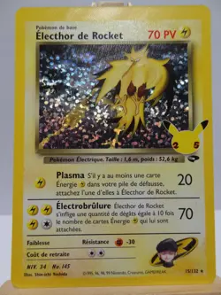 Carte Pokemon " Electhor de Rocket " 15/132 Celebrations 25 Ans EB7.5 NEUF FR - Image 3