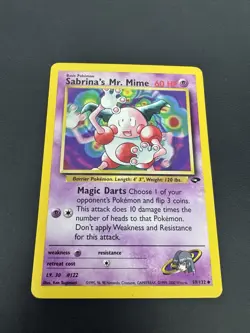 Pokemon Gym Challenge Sabrina's Mr. Mime 59/132 Regular MP - Image 1