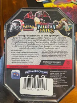 Pokemon Paldean Fates Charizard ex Tin – Factory Sealed - Image 2