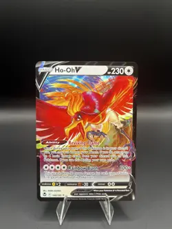 Pokemon TCG- Ho-Oh V #140/195 - SWSH12: Silver Tempest Ultra Rare NM - Image 1