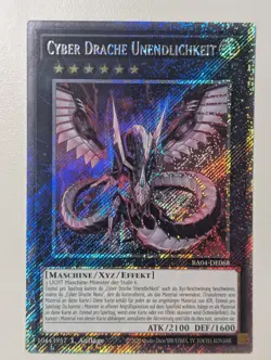 Cyber Drache Unendlichkeit RA04-DE068 Platinum Secret Rare DE NM YUGIOH - Image 1