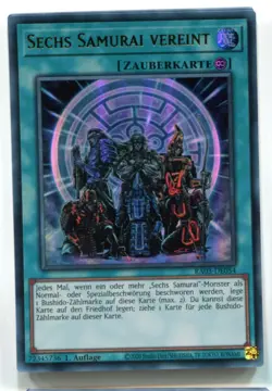 Yu-Gi-Oh! Sechs Samurai Vereint Ultra Rare RA03-DE054 - Image 1