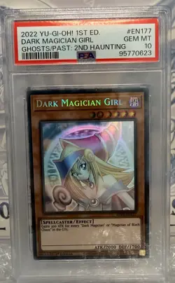 Yugioh - Dark Magician Girl GFP2-EN177 1st Edition Ghost Rare PSA 10 GEM MINT - Image 1