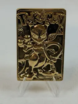 Pokemon Mewtwo 23K Gold-Plated Trading Card 1999 Burger King - Image 2