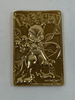 Pokemon Mewtwo 23K Gold-Plated Trading Card 1999 Burger King - Image 4