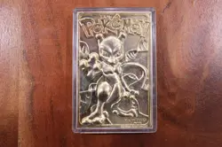 Burger King Pokemon 23K Gold-Plated MEWTWO Trading Card (1999) w/ CERTIFICATE - Image 5