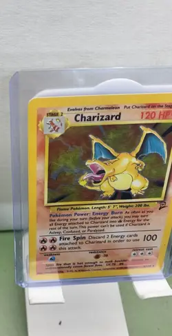 🔥🔥Pokemon Charizard 120 Base Set 2 Holo Rare Card 4/130 GREAT CONDITION 🔥🔥 - Image 5