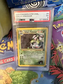 Erika's Venusaur Gym Challenge Holo Rare Card 4/132 PSA 5 EX 2000 - Image 2