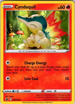 Cyndaquil - SWSH221 SWSH: Sword & Shield Promo Cards Pokemon NM Holo - Image 1