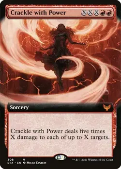Strixhaven: School of Mages Variants Foil: Crackle with Power (Extended Art) - Image 1