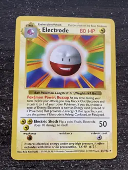 ELECTRODE RARE - POKEMON 21/102 BASE SET ENGLISH - Image 1