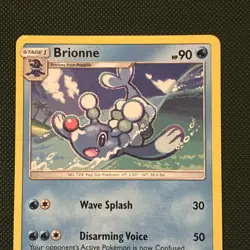 Pokemon Brionne Normal Uncommon SM Base Set 40/149 - Image 2