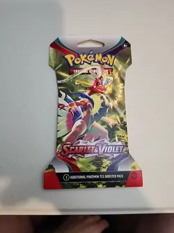 Pokemon TCG Scarlet & Violet Base Sleeved Booster Pack Factory Sealed - Image 1