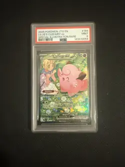 2025 POKEMON JTG SPECIAL ILLUSTRATION RARE #184 LILLIE'S CLEFAIRY EX PSA 9 - Image 1
