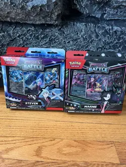 Pokemon Rival Battle Deck Set Of 2 Steven and Marnie Sealed - Image 1