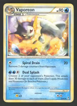 Vaporeon 52/95 Pokemon TCG Call of Legends MP - Image 1
