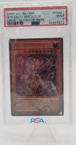 PSA 9 Arcanite Magician/Assault Mode Ultimate Rare CRMS-EN021 Yugioh - Image 1