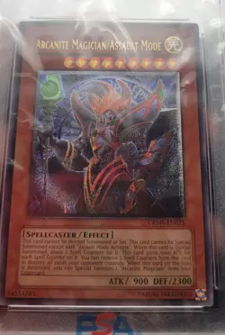 PSA 9 Arcanite Magician/Assault Mode Ultimate Rare CRMS-EN021 Yugioh - Image 3