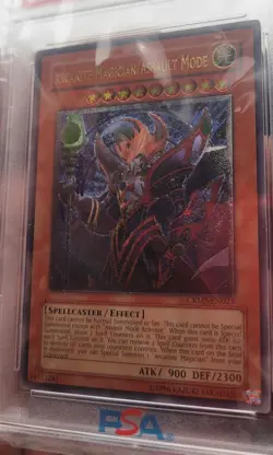 PSA 9 Arcanite Magician/Assault Mode Ultimate Rare CRMS-EN021 Yugioh - Image 4