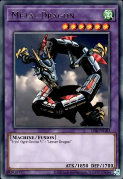 Metal Dragon - Rare LOB-EN102 - NM - YuGiOh - Image 1