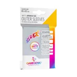 GameGenic Card Sleeves Outer Sleeves - Matte Japanese (65x92mm) New - Image 1