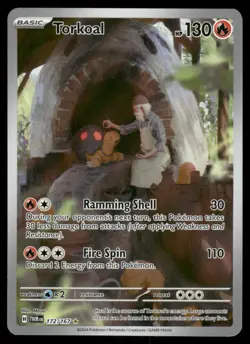 Pokemon Cards Torkoal 172/167 Twilight Masquerade Illustration Rare NM - Image 1